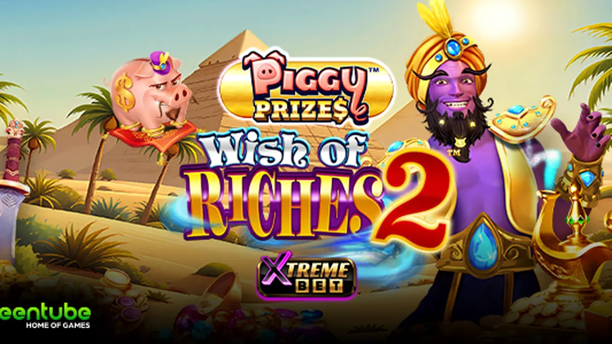 Interface do jogo Piggy Prizes Wish of Riches 2 com elementos mágicos e moedas